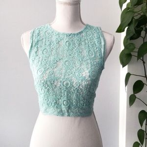 Hollister Crochet Crop Top